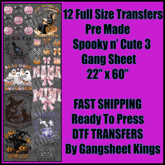 Cute n' Spooky 3 Halloween Gangsheet