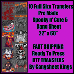 Cute n' Spooky 5 Halloween Gangsheet