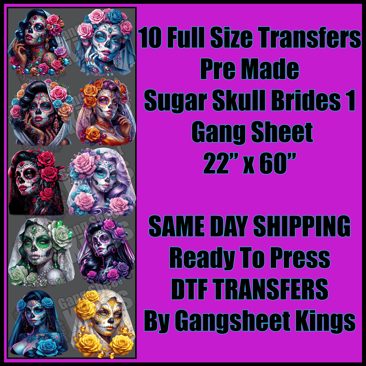 Sugar Skull Brides 1 Gangsheet