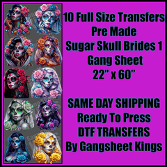 Sugar Skull Brides 1 Gangsheet