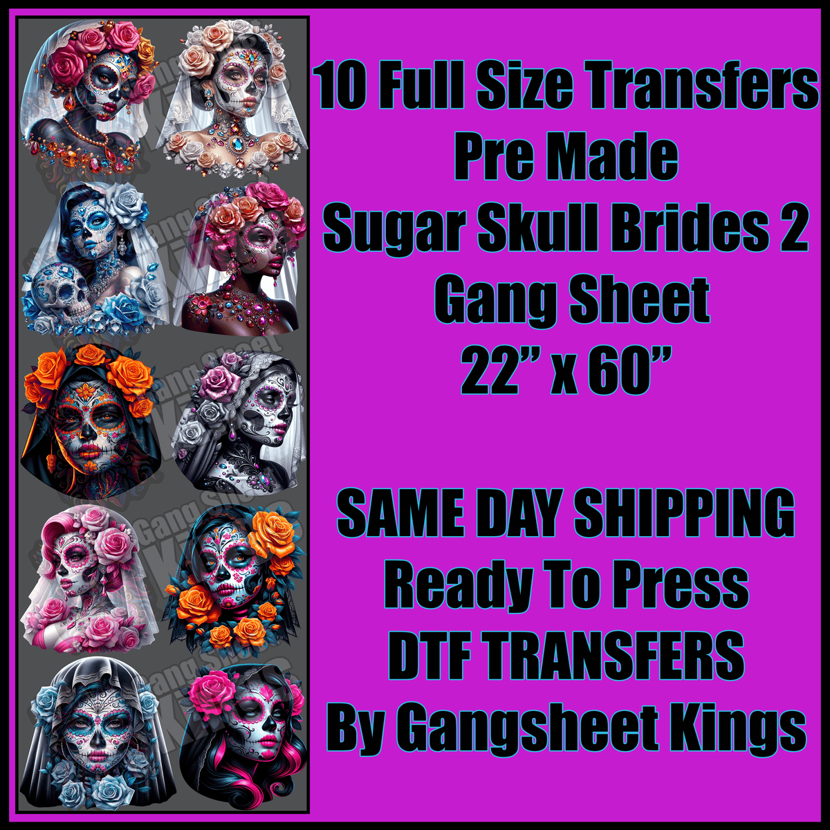 Sugar Skull Brides 2 Gangsheet