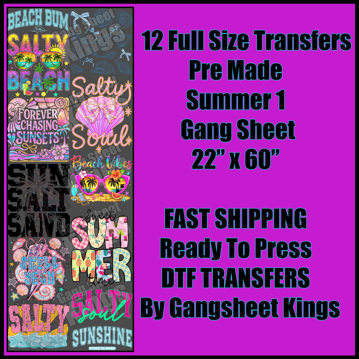 Summer 1 Gangsheet
