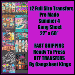 Summer 4  Gangsheet