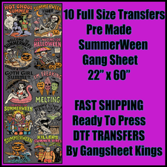 Summerween Gangsheet Halloween