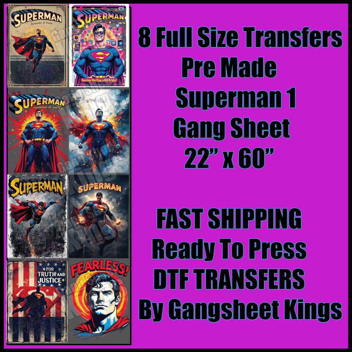 Superman Gangsheet