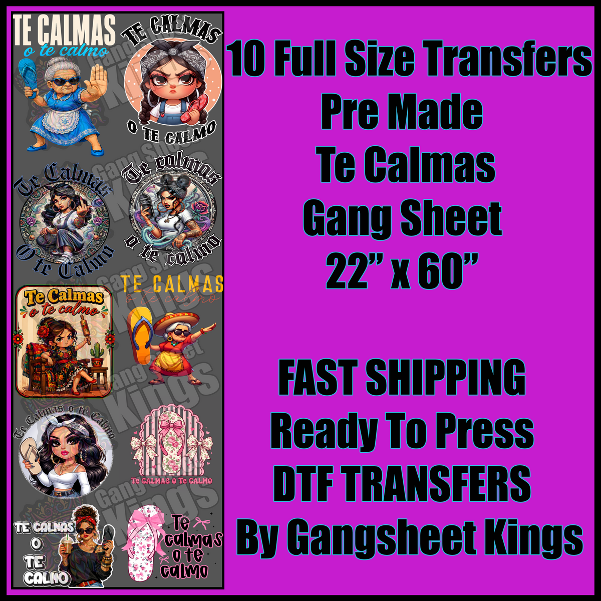 Te Calmas Gangsheet