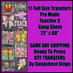 Teacher 3 Gangsheet