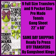 Tennis Gang Sheet