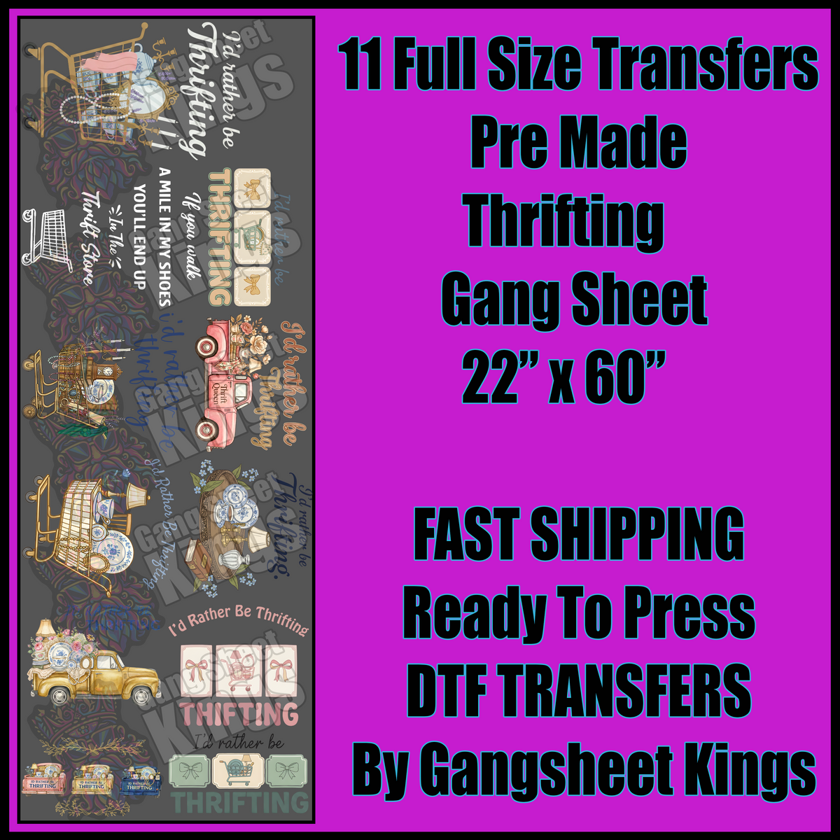 Thrifting Gangsheet