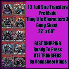 Thug Life Characters 3 Gangsheet