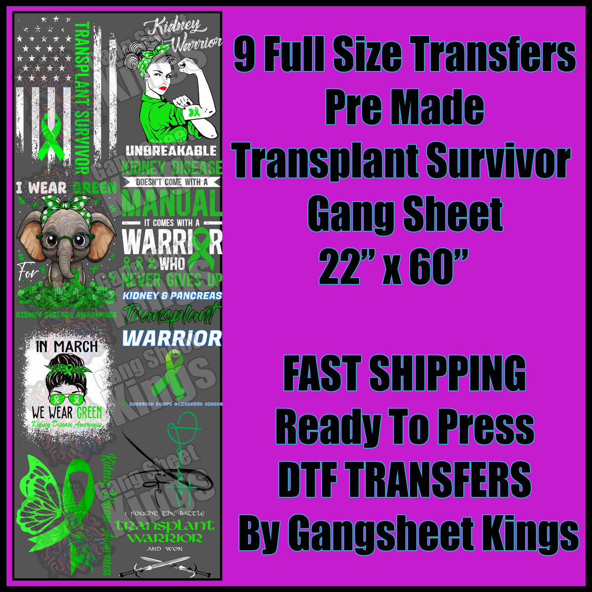 Transplant Survivor Gangsheet