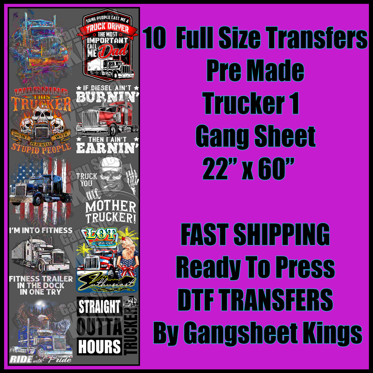 Trucker 1 Gangsheet
