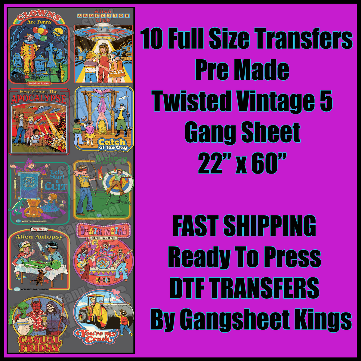 Twisted Vintage 5 Gangsheet