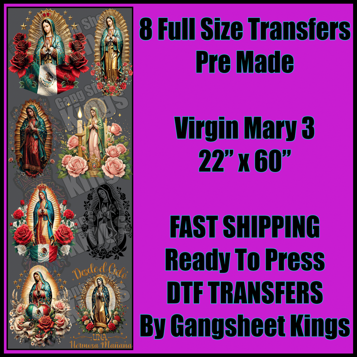 Virgin Mary 3 Gangsheet