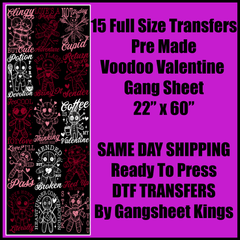 Voodoo Valentine Gang Sheet
