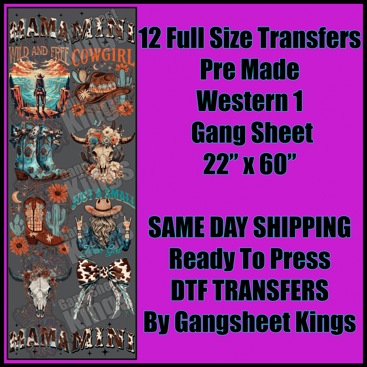 Western 1 Gangsheet