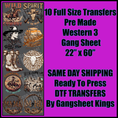 Western 3 Gangsheet