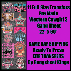 Western Cowgirl 3 Gangsheet