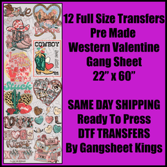 Western Valentine Gang Sheet