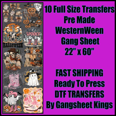 WesternWeen Halloween Gangsheet