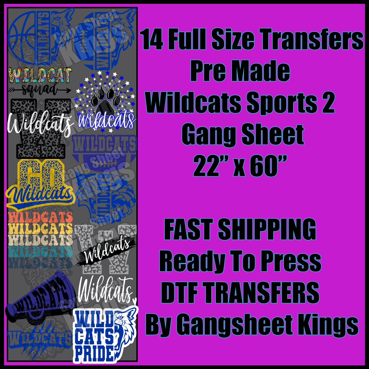 Wildcats Sports 2 Gangsheet