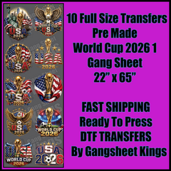 World Cup 2026 1 Soccer Gangsheet