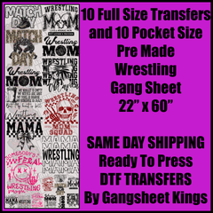 Wrestling Gang Sheet