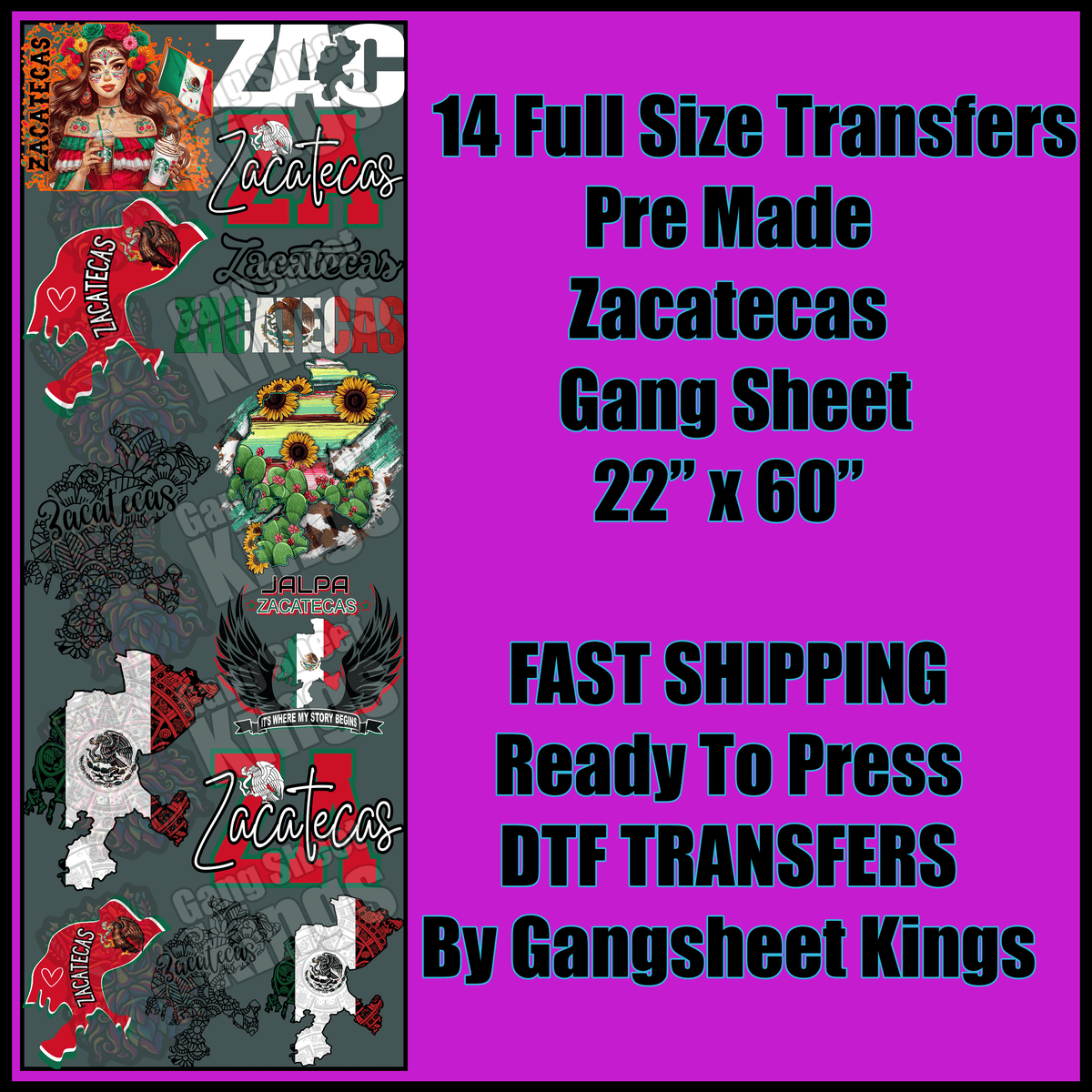 Zacatecas Gangsheet