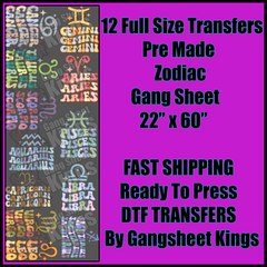 Zodiac Gangsheet