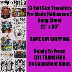 Halloween 2 Gang Sheet
